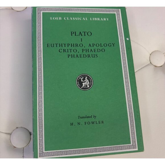 Plato: Euthyphro Apology Crito & Phaedrus  1982 Loeb Classical Library Edition - Picture 1 of 16